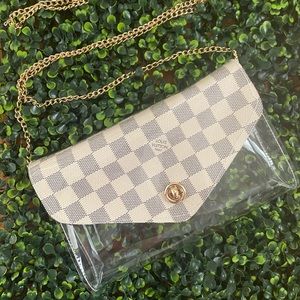 Crossbody Stadium bag with repurposed original materials